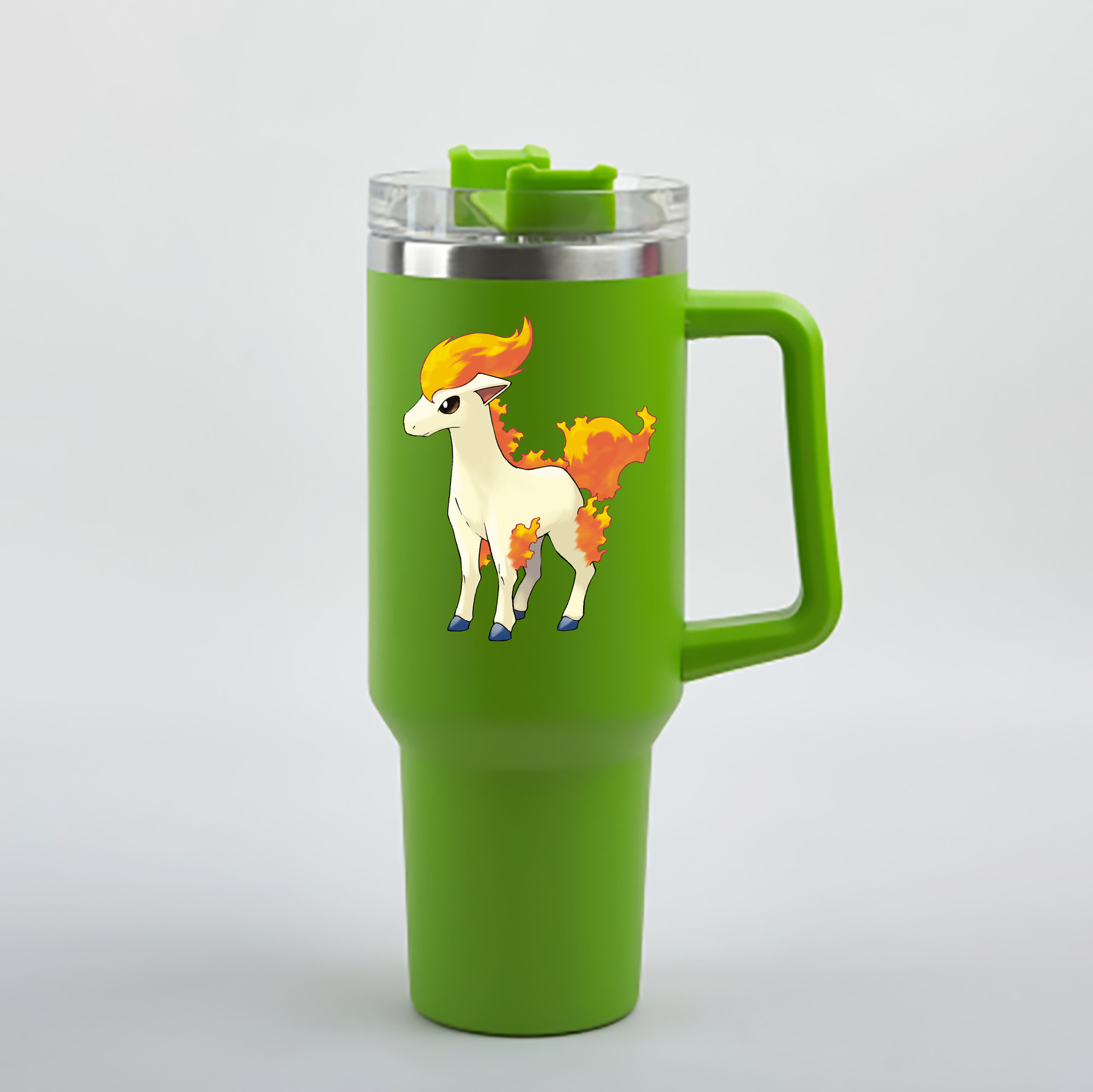 （画像用） ポケットモンスター Pokémon 1200mL車用タンブラー - クリスタルステッカー（プラスチックストロー付き）